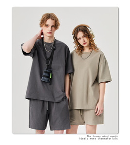 เสื้อยืดคอกลมสีดำคุณภาพสูง 100% ผ้าฝ้ายออร์แกนิคทรงโอเวอร์ไซส์ ปักโลโก้ตามสั่ง สำหรับผู้ชาย ขายส่ง - Product Image 5