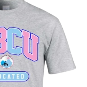 เสื้อยืดกราฟิก HBCU สีเทา แขนสั้น ลำลอง ใส่ได้ทั้งชายและหญิง ดีไซน์ตัวอักษร เสื้อผ้าแฟชั่นสำหรับผู้ชาย ผู้หญิง สวมใส่ได้ทุกวัน - Product Image 3