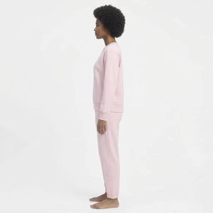 Conjunto Deportivo de Felpa de Algodón de Alta Calidad Personalizado al por Mayor para Mujer, Sudadera con Capucha y Pantalones Deportivos con Estampado Personalizado - Product Image 2