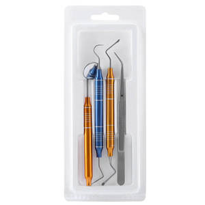 Dental Instruments <b>Kit</b> Manual Stainless Steel Mirror <b>Polish</b> Scraper Mouth Mirror Tweezer Probe 4pcs/Set 2026 By Grip Surgical - Product Image 5