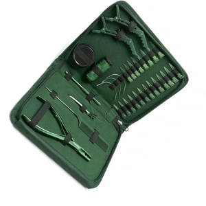 Kit d'outils professionnels durables pour extensions de cheveux avec pince, aiguille à crochet, clips, extensions de cheveux humains, acier inoxydable doré, salon - Product Image 2