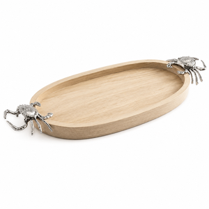Premium Organic Shape Decorative Metal Serving <b>Tray</b> with Golden Leaf Branch Accent Luxury Display Platter - Product Image 5
