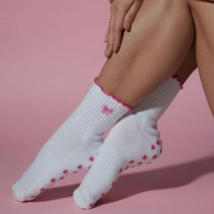 Calcetines Deportivos Heart Grip, Antideslizantes, de Algodón Elástico, Transpirables, Cómodos, para Yoga, Pilates, Fitness, Modernos, para Entrenamiento en Interiores - Product Image 1