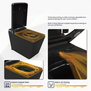 Automatic Smart Toilet with Wireless Remote Control Intelligent Opening and Closing Lid Waterless Bathroom Accessory - Product Image 4