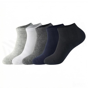 Ankle <b>Socks</b> Solid Color Cotton Breathable Thin for Adults Casual Daily Use Summer Style - Product Image 3