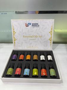 Wonder Products Steam Distilled 100% Pure <b>Essential</b> <b>Oils</b> <b>Set</b> 12 Pack 10ml Each Botanical Aromatherapy Gift Box - Product Image 1