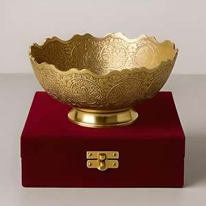 Bol de service de luxe en cuivre fait main – Vaisselle haut de gamme pour la maison, la restauration, les hôtels et l'usage professionnel alimentaire - Product Image 1