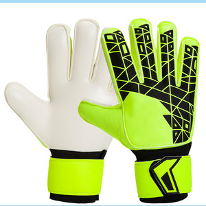 Gants de gardien de but de football Econex Sports, doigts entièrement couverts, cuir PU blanc, fermeture auto-agrippante, unisexe, respirant, antidérapant - Product Image 3