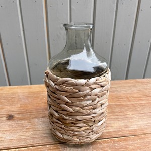 Ensemble de supports en verre en jacinthe d'eau, gaine de carafe unique, couvre-verres tressés de qualité supérieure - Product Image 6