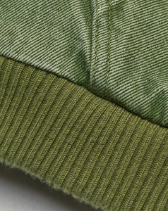 Abrigo de invierno verde para hombre, talla XL, estilo vintage, de forro polar lavado, ajustado, transpirable, con cremallera completa y bolsillo canguro, bajo MOQ, venta al por mayor 2026 - Product Image 5