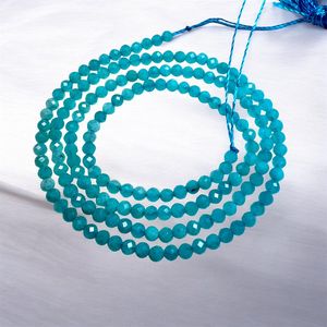 TASBIYA GEMS Amazonite Gemstone 2mm Faceted Round <b>Blue</b> Beads Ready to Ship for <b>Necklace</b> Making - Product Image 6