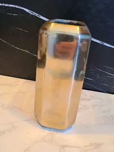 Vase de table moderne en laiton, résistant à la rouille, pièce maîtresse décorative pour salon et chambre à coucher - Product Image 5