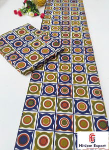 Tela Clásica Africana con Estampado de Cera Ankara para Vestidos, Acolchados, Costura, Manualidades, Hogar y Moda por Hitjem Export Island Supplier - Product Image 6