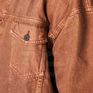 Slim Fit Cotton Daily Wear Outerwear Premium Mens Jeans <b>Jacket</b> Regular Fit Button Front Fashion Style <b>Smart</b> Mens Jeans <b>Jacket</b> - Product Image 4