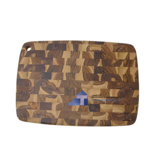 Handmade Wooden Rectangle Cutting Board Kitchen Gadget Storage Holder Single Tier - Product Image 5