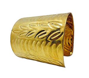Mejor diseño chapado en oro latón Metal hecho a mano brazalete calidad artesanías directo India moda brazalete pulseras - Product Image 1