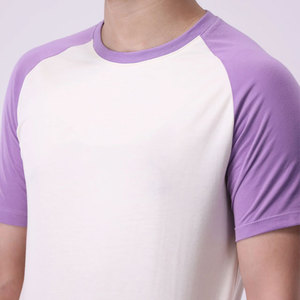 เสื้อยืดคอกลมผู้ชายสไตล์ลำลอง แขนเสื้อแบบเรกแลน รุ่นใหม่ล่าสุด เสื้อยืดทอสำหรับกิจกรรมกลางแจ้ง เป็นมิตรกับสิ่งแวดล้อม ผ้าฝ้าย 100% ทรงเข้ารูป - Product Image 6