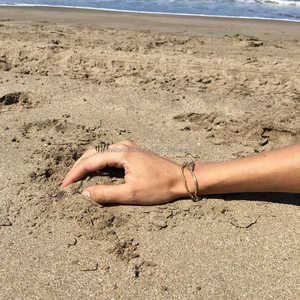 Organic Golden <b>Bracelet</b> for Women with Unique Design - Product Image 5