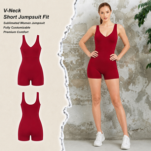 Mono rojo con tirantes para mujer, con estampado de letras naranjas, cintura alta, leggings ajustados de cuerpo entero, ropa de calle, primavera-verano - Product Image 1