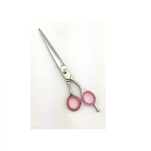 Tijeras de Peluquería Profesionales Hechas a Mano con Marca Privada, Acero Inoxidable, Mangos de Cerámica, Plegables, Mango Largo, Alta Calidad - Product Image 3