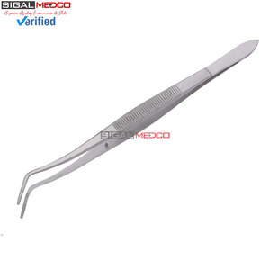 Pinzas dentales de algodón Meriam Foil, alicates de vendaje con punta angulada dentada, fórceps de acero inoxidable para ortodoncia y cirugía dental - Product Image 6
