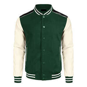 Veste universitaire pour hommes avec écussons en chenille personnalisés, veste de baseball à capuche personnalisable - Product Image 2