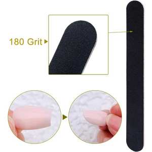 Lime à ongles miniature en acier inoxydable durable et réutilisable à double grain (80/100) pour lisser et façonner les ongles naturels et fragiles - Product Image 5