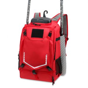 Mochila de Béisbol Impermeable Lamatex Sports LS-1016 Rojo Escarlata, Bolsa para Bate, Compartimento para Zapatos, Bolsa para Equipo de PVC y Poliéster 600D - Product Image 1