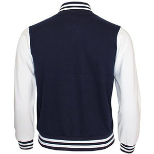 Custom logo Embroidered Canvas <b>Thin</b> Varsity <b>Jacket</b> for Men Street Spring Autumn University Unisex Outdoor Pu Sleeve Front - Product Image 2