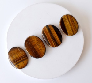Piedras Planas de Ojo de Tigre de Cristal Pulido Semipreciosas al por Mayor para Sanación, Meditación, Decoración y Regalos - Product Image 2