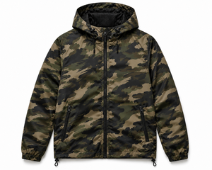 Custom Camo Windbreaker <b>Jacket</b> Waterproof Hooded Outdoor <b>Jacket</b> Full Zip <b>Lightweight</b> Printed Camouflage Sportswear - Product Image 3