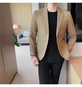 Veste de Costume Homme Slim Fit de Haute Qualité à Bouton Unique – Idéale pour Mariage et Tenues Décontractées - Product Image 5