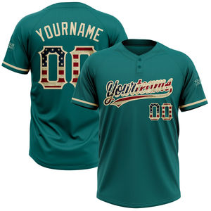Uniforme de Béisbol y Sóftbol Personalizado al por Mayor con Logotipo, Talla Grande, Transpirable, de Secado Rápido, Manga Corta, Impresión por Sublimación 100% - Product Image 1