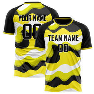 Camiseta de Fútbol Personalizada OEM de Secado Rápido, Cuello Redondo, Manga Corta, Uniforme de Equipo para Hombre, Impresión por Sublimación - Product Image 5