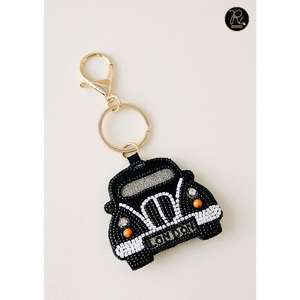 Handmade Cowboy Boot Beaded Keychain Western Style Bead Embroidered Key Ring <b>Bag</b> <b>Charm</b> Cute Purse Accessory - Product Image 3