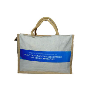 Nouvelle collection de sacs fourre-tout promotionnels en jute avec impression de logo, écologiques, réutilisables, pour le shopping, sacs de transport, personnalisation de la marque, publicité, épicerie - Product Image 2