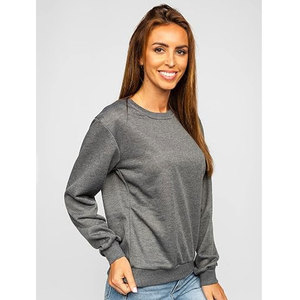 Sudadera de cuello redondo ligera y cómoda de forro polar, de corte holgado y estilo informal, ideal para el guardarropa de otoño. - Product Image 4