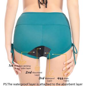 กางเกงขาสั้นออกกำลังกายเอวสูงสำหรับผู้หญิง ระบายอากาศ แห้งเร็ว สไตล์ลำลอง มีเชือกผูก กระชับรูปร่าง โลโก้สุดฮิต ผ้าไนลอน/สแปนเด็กซ์ ไซส์ XS - Product Image 4