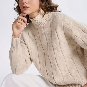Sweat-shirt à col montant pour femme, pull oversize en polaire à manches longues, idéal pour le sport, la gym, les tenues décontractées et streetwear, vêtement chaud et tendance - Product Image 4