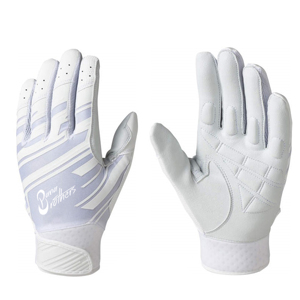 Premium baseball batting gloves featuring a stylish <b>brown</b> and black design and long cuff wrist support - Product Image 5