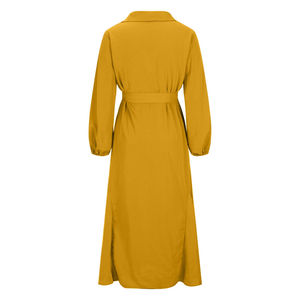 Thobe / Thawb, Vestido Abaya de Moda para Mujer, Manga Larga, Color Sólido, Diseño Holgado, Elegante, Largo hasta el Suelo, Talla Personalizada, Vestidos Musulmanes - Product Image 3