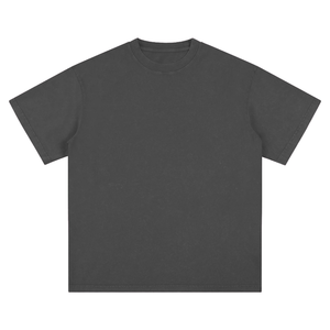 T-shirt Oversize 100% Coton Lourd, Tissu Lavé, 210 GSM, Col Rond, Manches Courtes, Vierge, OEM - Product Image 6