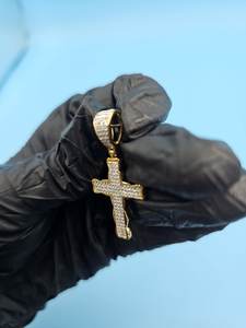 Colgante de cruz de moissanita, colgante HipHop, regalos Bapistam, colgante de plata 925, colgante de fe religiosa, colgante de moda para rapero, para hombre - Product Image 5