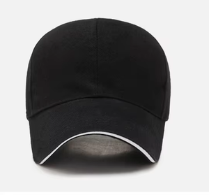 Casquette Trucker Unisexe Noire en Maille, 6 Panneaux, Fermeture Arrière Ajustable, Chapeau Décontracté Printemps-Été, Couleur Unie, Design Respirant - Product Image 2
