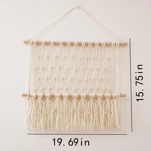 <b>Decorative</b> Macrame Wall Hanging Shelf Toy Organizer Shelf For Kids Room To Keep Toys Neat And Accessible Wholesale From India - Product Image 5