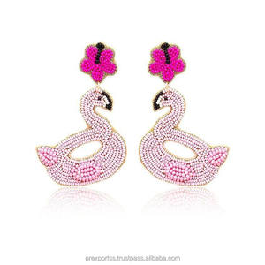 Pendientes de Aro Vibrantes para Mardi Gras, Joyería Bohemia para Niños, Tamaño Personalizado, para Fiestas y Festivales, Accesorio Llamativo en Morado, Verde y Amarillo - Product Image 2