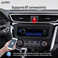 Autoradio Hisound 1DIN à corps court avec écran LED BT 1028IC, lecteur MP3 USB pour voiture, émetteur FM