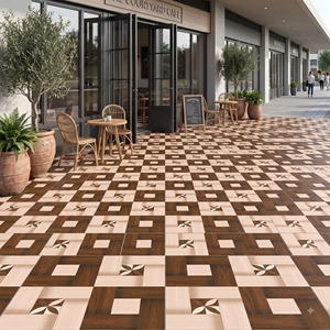 Color 5054 600x600mm Porcelain Exterior <b>Outdoor</b> <b>Floor</b> Tiles Modern Antibacterial Residential Commercial Retail Building Project - Product Image 5