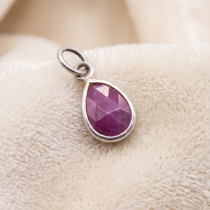 Precious Natural Pear Shape Ruby Gemstone 925 <b>Solid</b> Sterling <b>Silver</b> Handmade Women Pendant Jewelry for Wholesale - Product Image 5