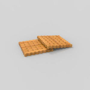 Ensemble de sous-verres en bois en forme de biscuit, design craquelin mignon, dessous de verre en bois massif pour tasses à café, nouveauté décorative de table - Product Image 4